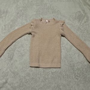 Pink Angel - girls pink long sleeve sweater - size S 7/8